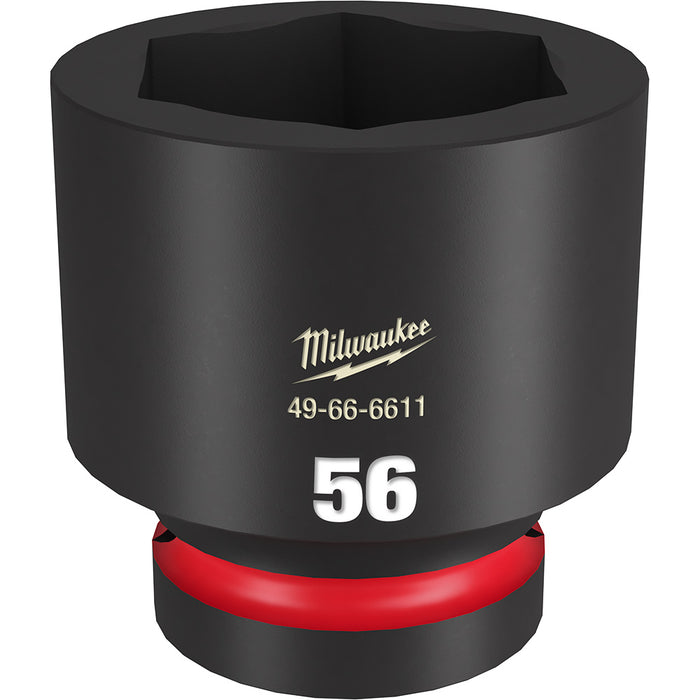 MILWAUKEE SHOCKWAVE Impact Duty 1" Drive 56MM Dado estándar de 6 puntos