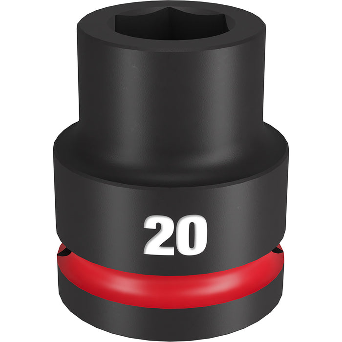 MILWAUKEE SHOCKWAVE Impact Duty 3/4" Drive 20MM Dado estándar de 6 puntos