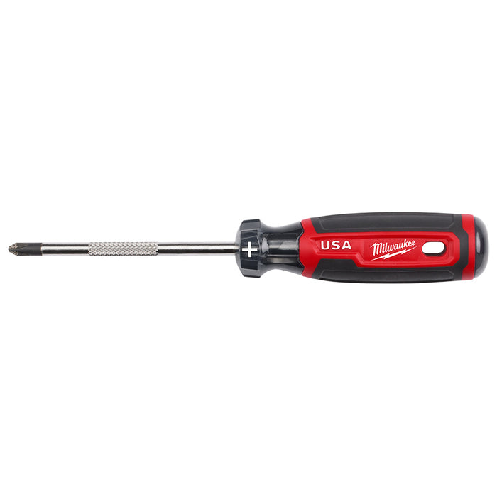 MILWAUKEE #2 Phillips 4" Cushion Grip Screwdriver
