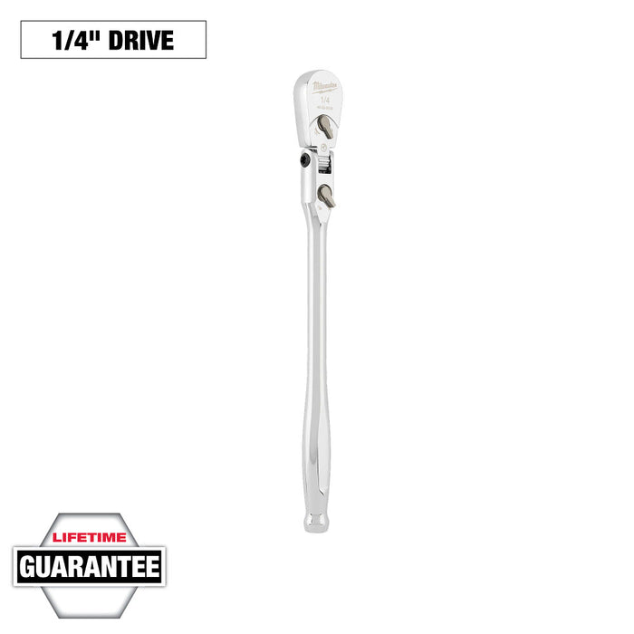 MILWAUKEE 1/4" Drive 9" Flex Head Ratchet