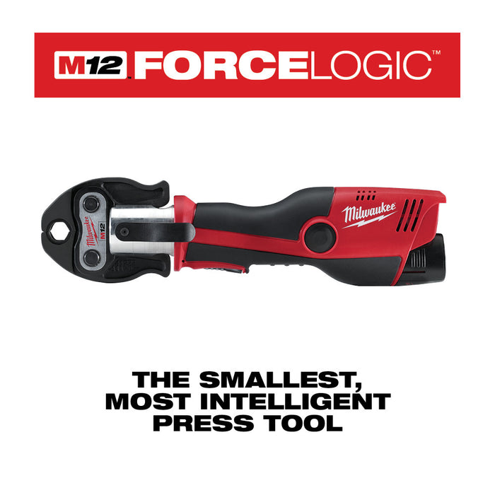 MILWAUKEE M12™ FORCE LOGIC™ Press Tool Kit w/ Jaws
