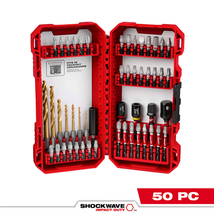 MILWAUKEE 50 PC. SHOCKWAVE IMPACT DUTY™ Drill & Drive Set Q4