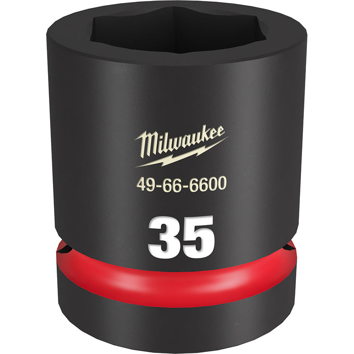 MILWAUKEE SHOCKWAVE Impact Duty 1" Drive 35MM Dado estándar de 6 puntos