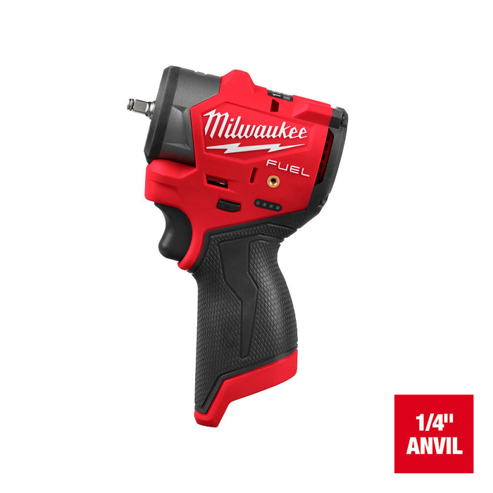 MILWAUKEE M12™ Kit de destornillador de impacto hexagonal de 1/4”