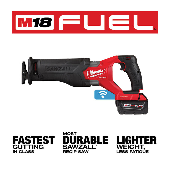 Sierra alternativa MILWAUKEE M18 FUEL™ SAWZALL® con kit ONE-KEY™