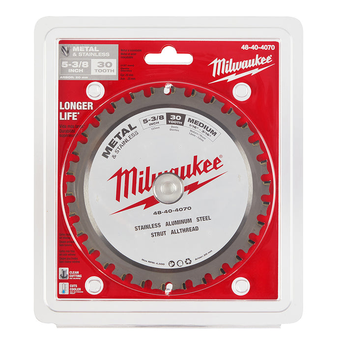 MILWAUKEE 5-3/8" 30T Circular Saw Metal Cutting Blade