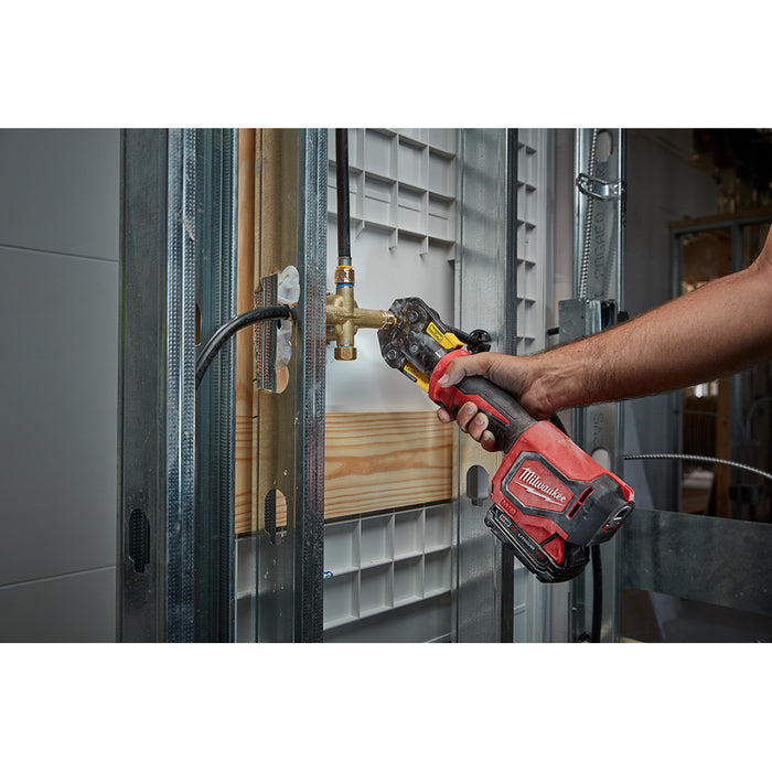 MILWAUKEE M18 Short Throw Press Tool Kit w/ Viega PureFlow Jaws