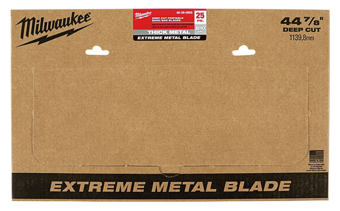 MILWAUKEE EXTREME 8/10TPI BIM DEEP BSB 25PK
