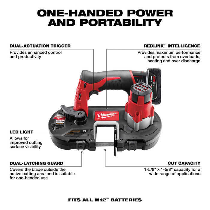 Kit de sierra de cinta subcompacta MILWAUKEE M12™