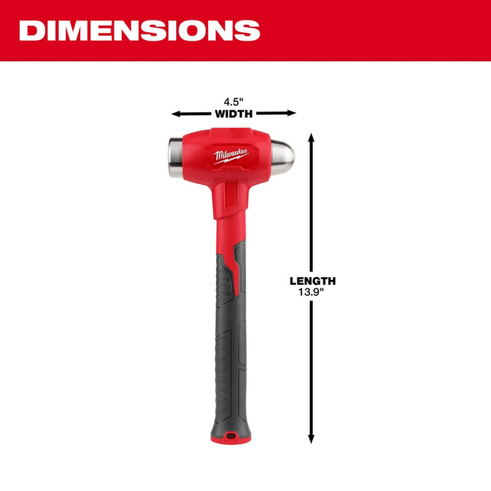 MILWAUKEE 32 oz Dead Blow Ball Peen Hammer