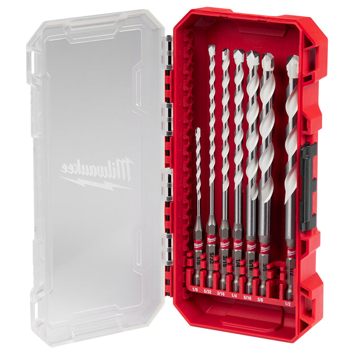MILWAUKEE 7 PC. SHOCKWAVE IMPACT DUTY Carbide Multi-Material Drill Bit Set
