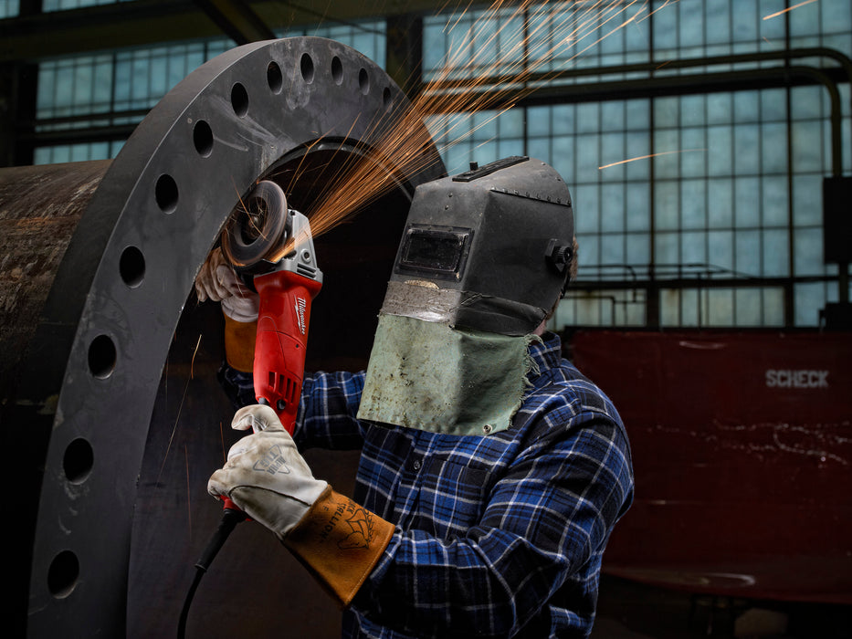 MILWAUKEE 11 Amp 5" Small Angle Grinder AC/DC w/ Trigger No Lock Switch