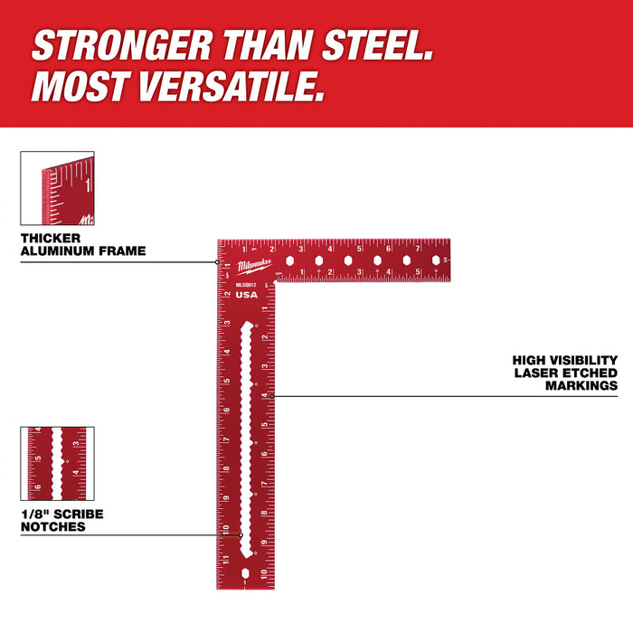 MILWAUKEE 8" X 12" Framing Square