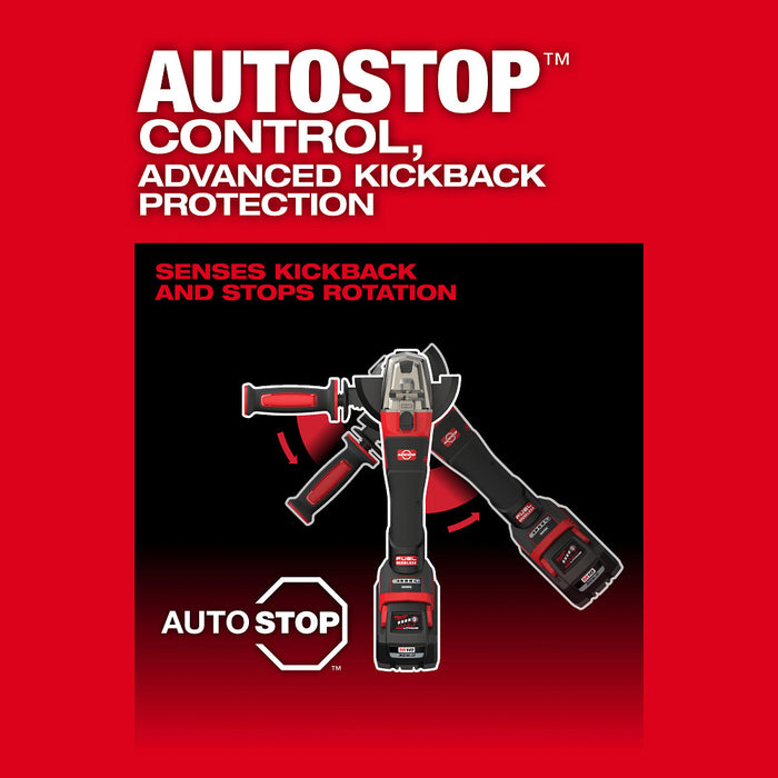 MILWAUKEE M18 FUEL™ 4-1/2" / 5" Dual-Trigger Braking Grinder (Tool Only)