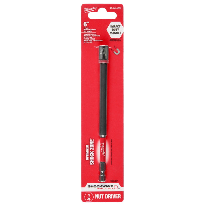 MILWAUKEE SHOCKWAVE IMPACT DUTY™ 6" Magnetic Nut Drivers