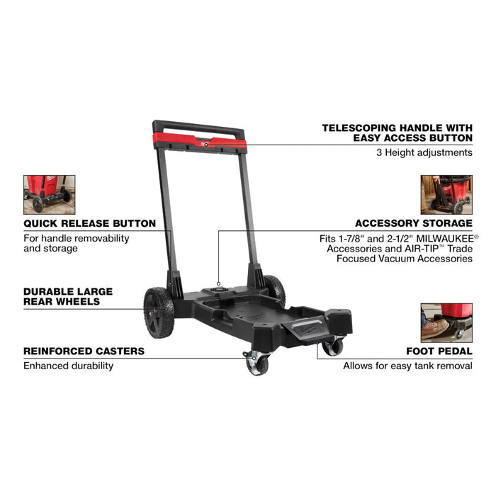 MILWAUKEE Premium Wet/Dry Vacuum Cart