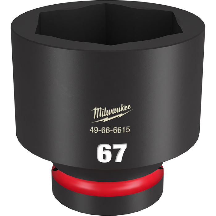 MILWAUKEE SHOCKWAVE Impact Duty 1" Drive 67MM Dado estándar de 6 puntos