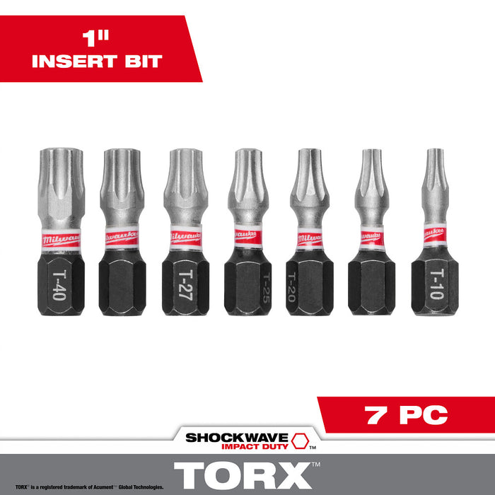 Milwaukee Tools Shockwave Insert Bit Set 48-32-4615