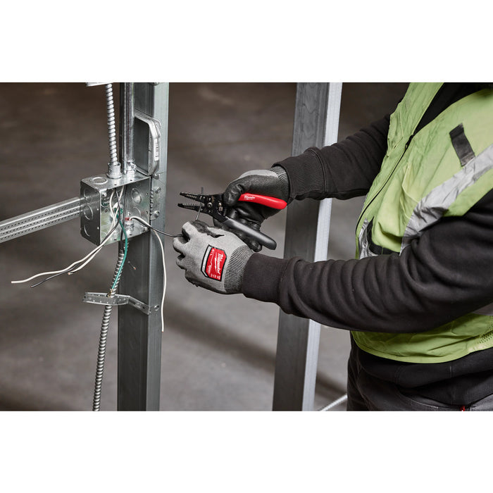 MILWAUKEE 20-32 AWG Low Voltage Dipped Grip Wire Stripper & Cutter
