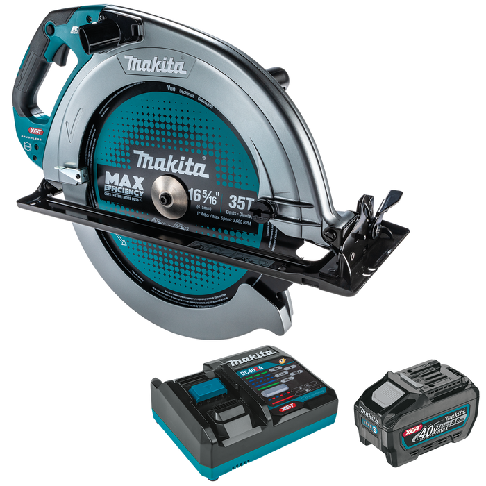 MAKITA 40V max XGT® Brushless Cordless 16‑5/16" Circular Saw Kit, AWS Capable (5.0Ah) GSH06T1