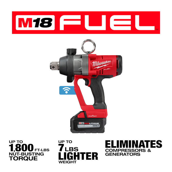 MILWAUKEE M18 FUEL™ 1" High Torque Impact Wrench w/ ONE-KEY™ Kit