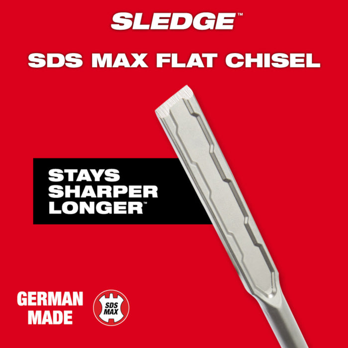 Milwaukee Tools SDS MAX SLGE 1" X 16" Flat Chsl 48-62-4252