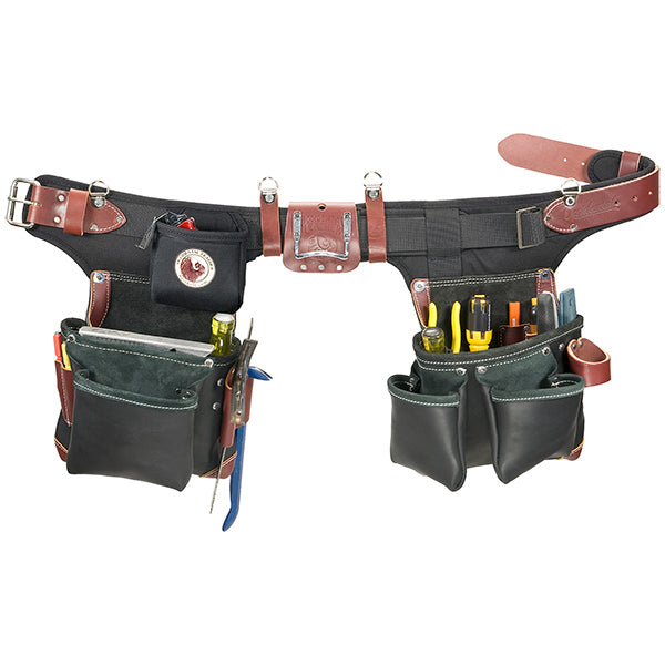 OCCIDENTAL LEATHER Adjust-To-Fit Green Building Tool Belt Set