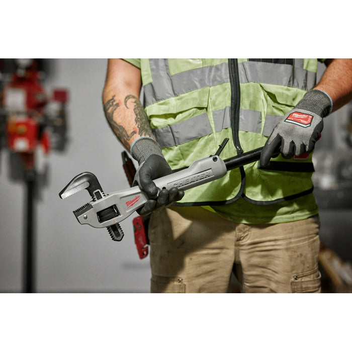 MILWAUKEE CHEATER Aluminum Offset Adaptable Pipe Wrench