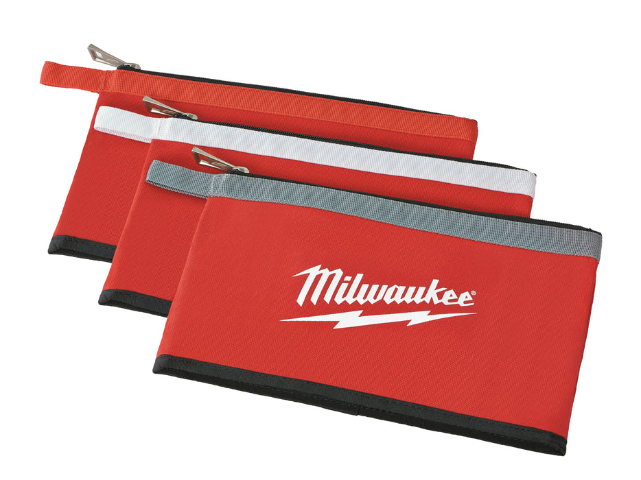 MILWAUKEE Zipper Pouches (3 PACK) Q4