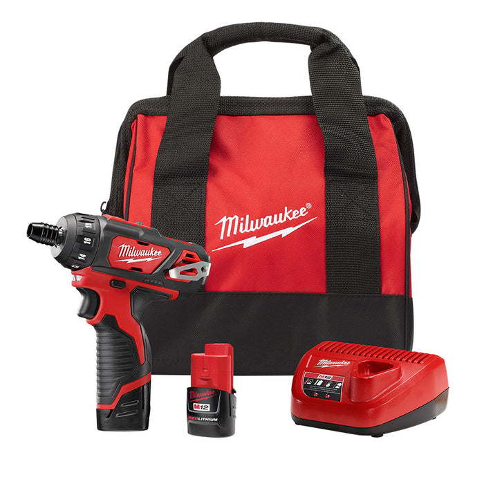 Kit de destornillador hexagonal de 2 velocidades MILWAUKEE M12™ de 1/4”