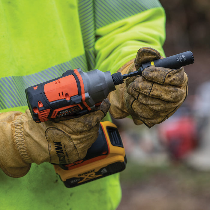 KLEIN TOOLS 1/4" Hex Drive Compact Impact Driver Kit