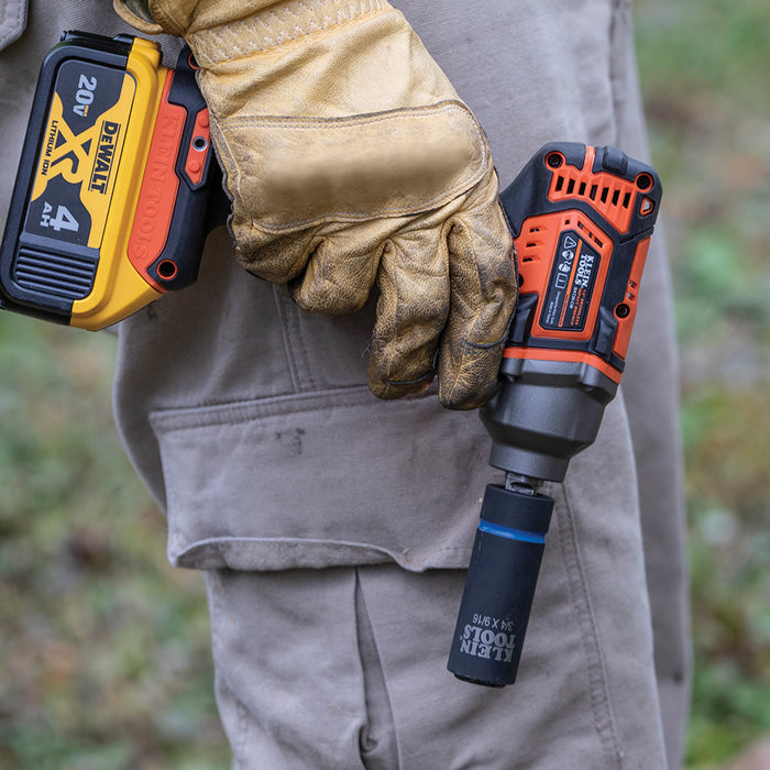 KLEIN TOOLS Compact Impact Wrench w/ 1/2" Detent Pin (Tool Only)