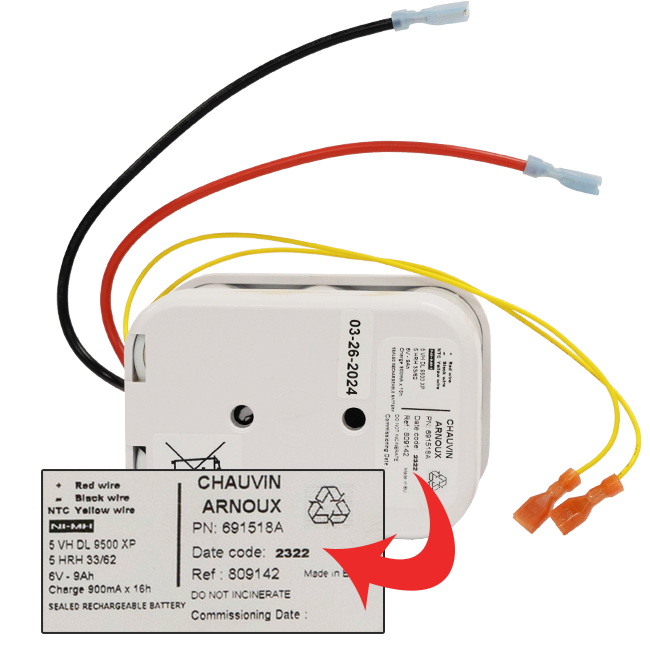 AEMC 2129.91 Battery – Replacement NiMH 6V 9000mAH for Model 6240, 6250, & 6255