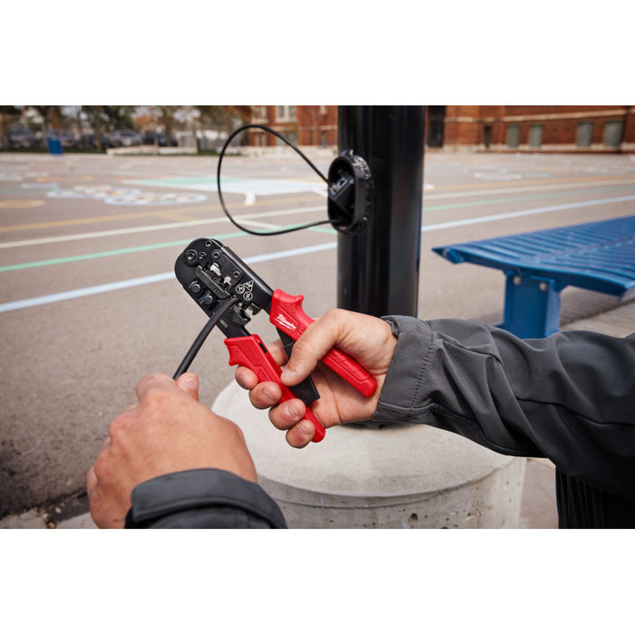 MILWAUKEE Ratcheting Modular Crimper & Stripper