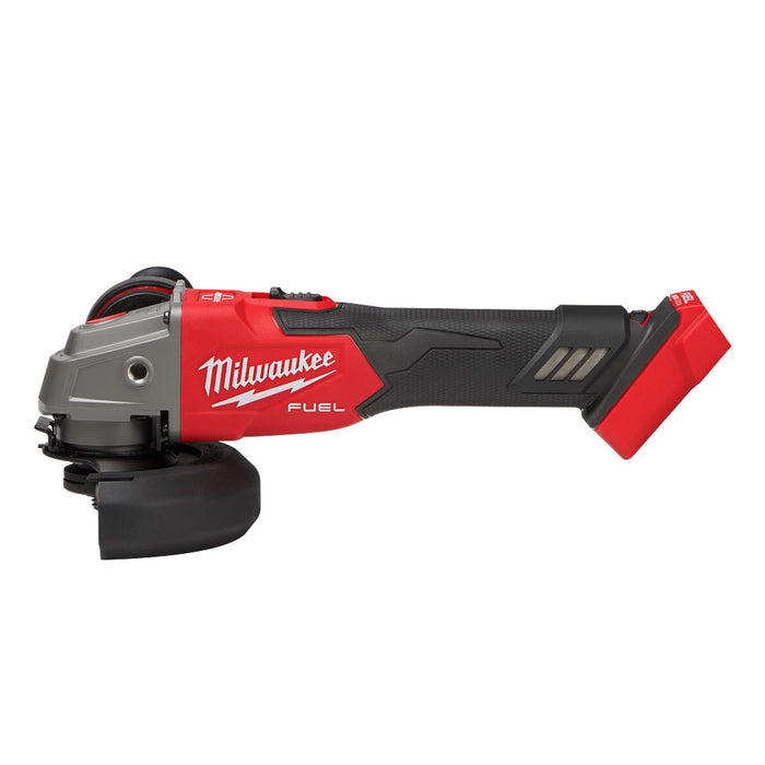 MILWAUKEE M18 FUEL™ Interruptor de bloqueo deslizante de amoladora con freno de velocidad variable de 4-1/2" / 5" (solo herramienta)