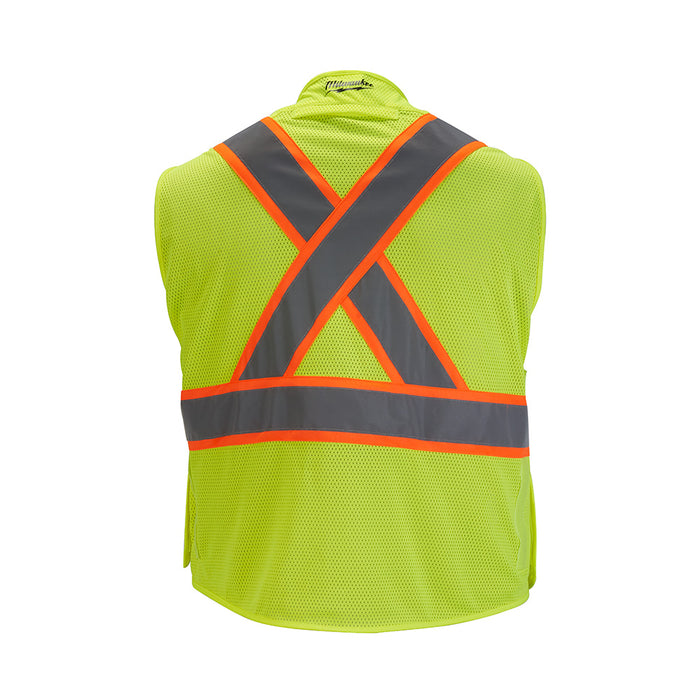 MILWAUKEE Class 2 High Visibility Mesh Safety Vest (ANSI & CSI)