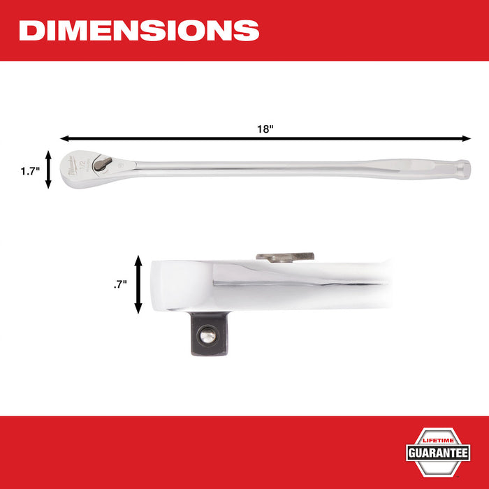 MILWAUKEE 1/2" Drive 18" Ratchet