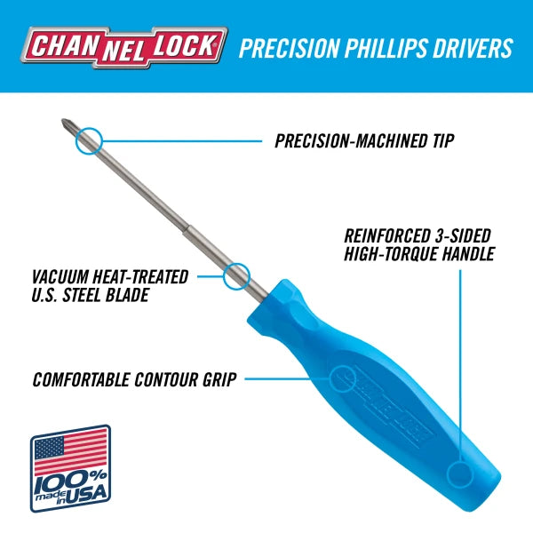 CHANNELLOCK PHILLIPS® #0 x 3" P030H