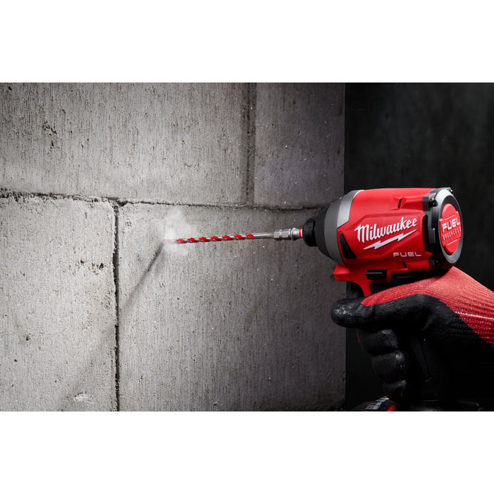 MILWAUKEE 7 PC. SHOCKWAVE IMPACT DUTY Carbide Hammer Drill Bit Concrete Screw Install Kit