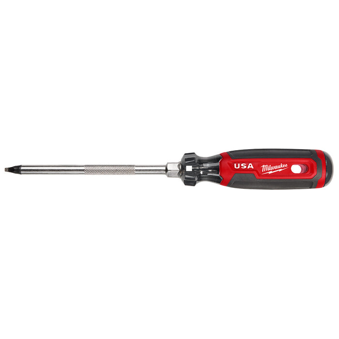 MILWAUKEE #3 Square 6" Cushion Grip Screwdriver
