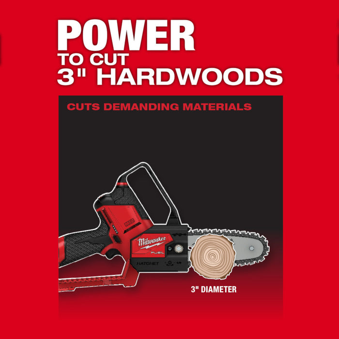 Sierra de podar MILWAUKEE M12 FUEL™ HATCHET™ de 6" (solo herramienta)