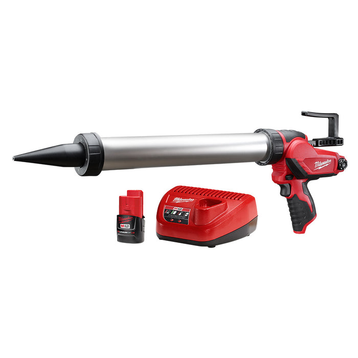 MILWAUKEE M12™ 20 oz. Aluminum Barrel Caulk & Adhesive Gun Kit