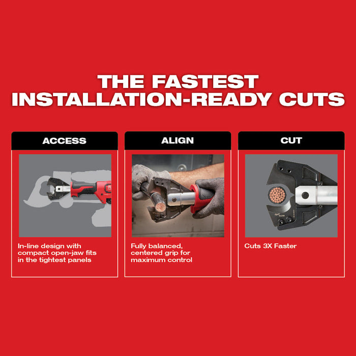 Milwaukee M18 FORCE LOGIC Cable Cutter with 750 MCM Cu Jaws, Bare Tool 2672-20