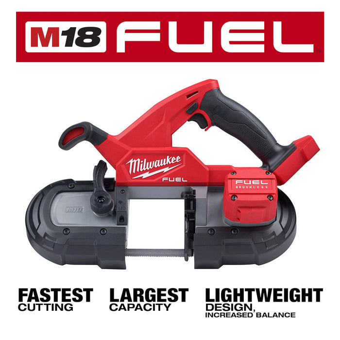 Sierra de cinta compacta MILWAUKEE M18 FUEL™ (solo herramienta)