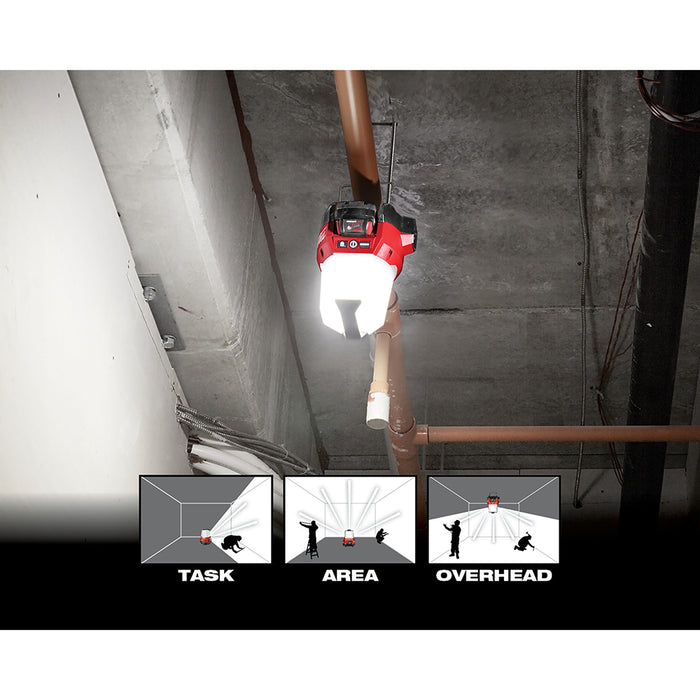 Luz de sitio compacta MILWAUKEE M18™ RADIUS™ con modo de inundación (solo luz)