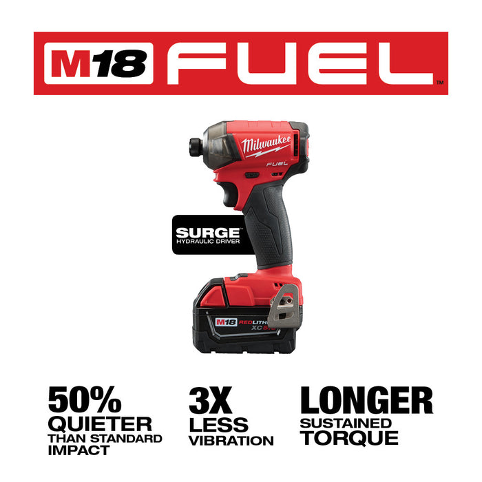 MILWAUKEE M18 FUEL™ SURGE™ 1/4" Hex Hydraulic Driver Kit