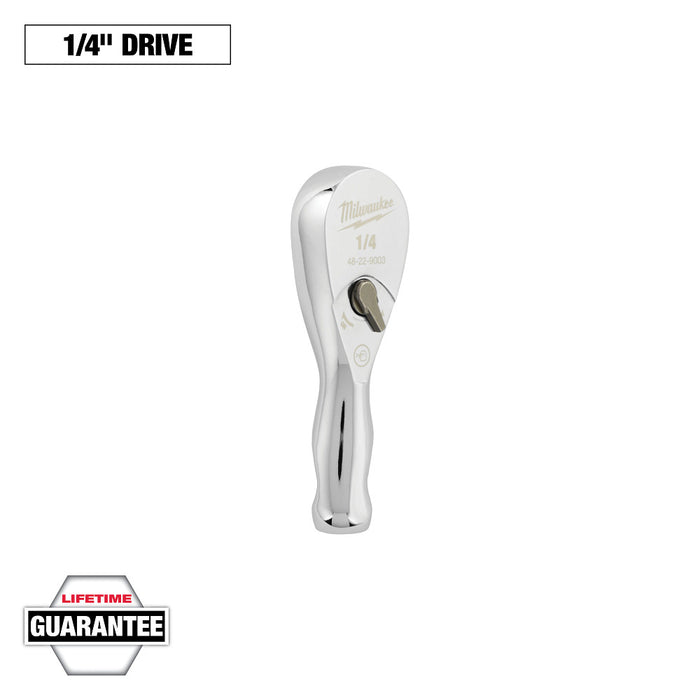 MILWAUKEE 1/4” Drive 3” Ratchet