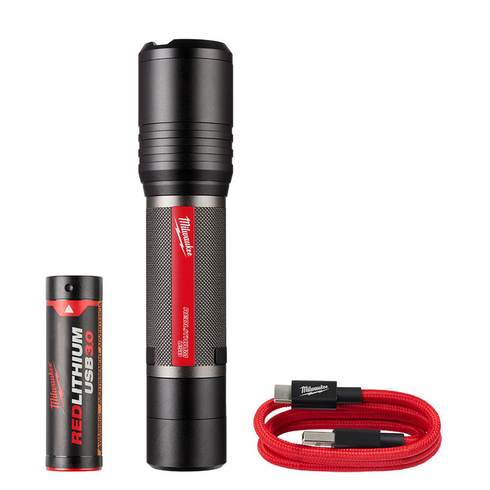 MILWAUKEE REDLITHIUM™ USB Slide Focus Flashlight