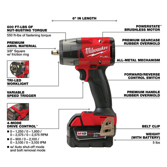 MILWAUKEE M18 FUEL™ 2 Tool Automotive Combo Kit