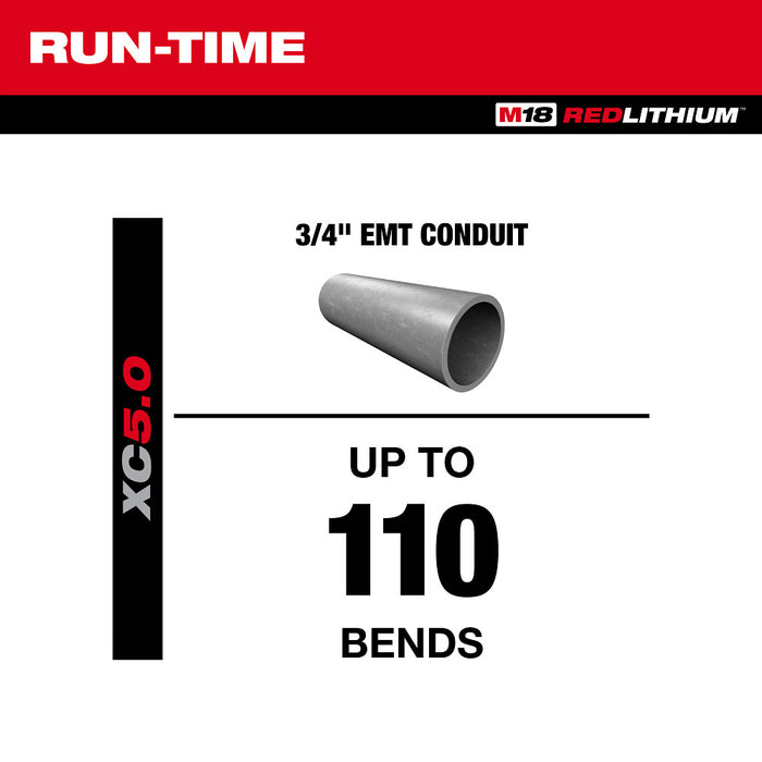 Milwaukee M18 FUEL Branch Conduit Bender with AUTO-ZERO M18 5150-20